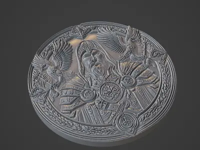 Alp Arslan Medallion 3D print model