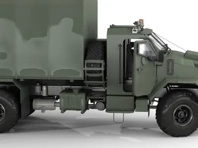 Military Tent vehicle 3D model