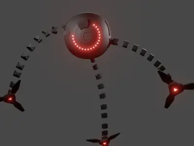 Magnetic IK Robot 3D model