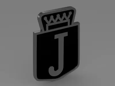 Jensen logo 3D model