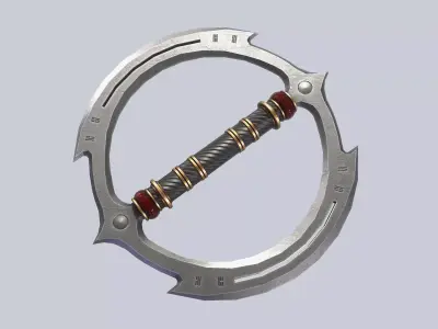 Fantasy chakram Low-poly 3D model buy