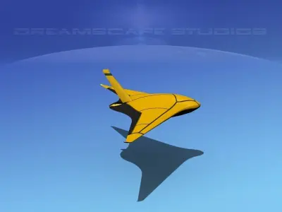 Z-Ray Underwater glider Low-poly 3D model