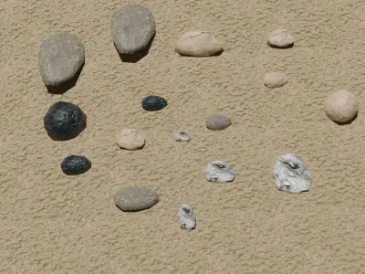 set rocce        rocks set  3D model