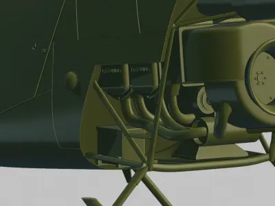 Robinson R22 ready for 3D printing - Hight Detailed 3D print model