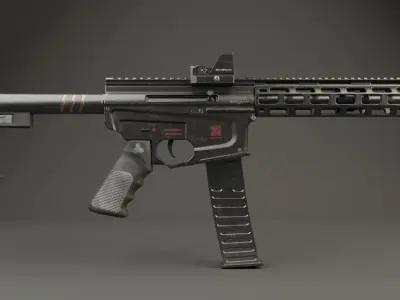 RIFLE ag Low-poly 3D model