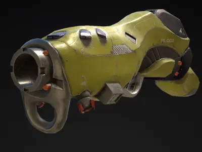 Missile Launcher - PBR Low-poly 3D model