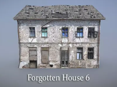 Forgotten House 6 Low-poly 3D model