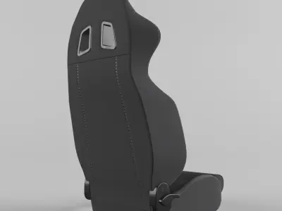 Racing Seat Sparco R100 Fabric Black-Grey 3D model