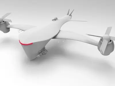 terminator jet 3D model