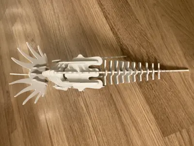 Styracosaurus 3D puzzle kit card 3D print model