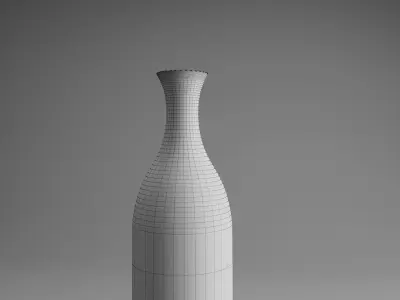 Classy Black and White Vase Free 3D model
