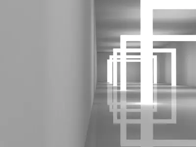 Sci Fi Tunnel 3D model 63