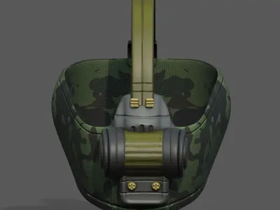 Gas mask respirator scifi futuristic 3d  Low-poly 3D model 46