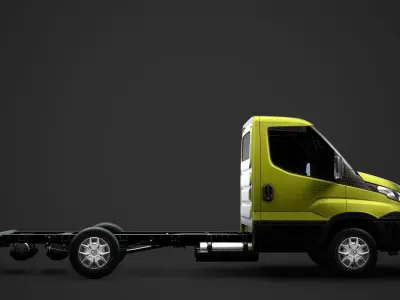 Iveco Daily Single Cab L2 Chassis 2014 3D model