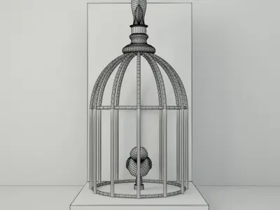 Birdcage Bookend 2 3D model