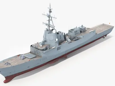 F-105 Frigate 3D model
