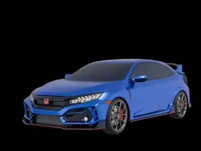 2020 Honda Civic Type-R Free 3D model