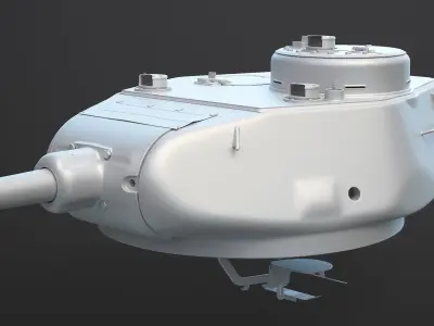 T-34-85 Turret High-Poly 3D model