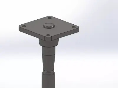 Pivot pin assembly Free 3D model