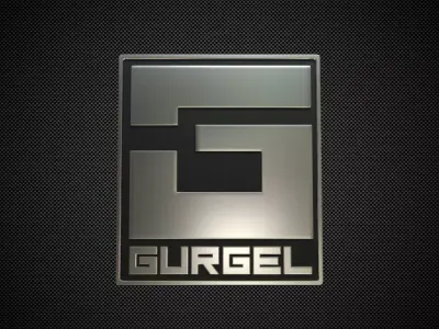 gurgel logo 3D model