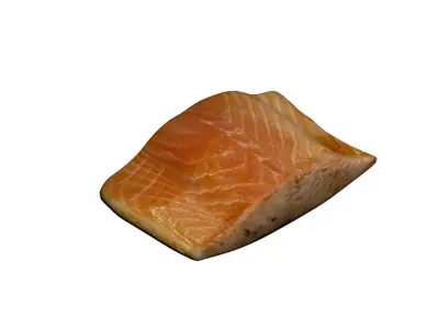 Salmon Steak 3D model
