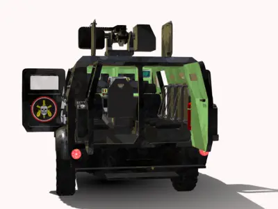 caveirao 4x4  bope br  Low-poly 3D model