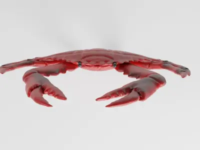 toy crab  Low-poly 3D model