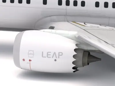 Boeing 737-800 MAX Turkish Airlines 3D model