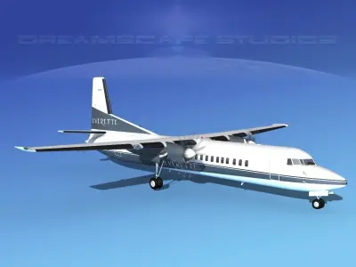 Fokker F-60 Everette Charter 3D model