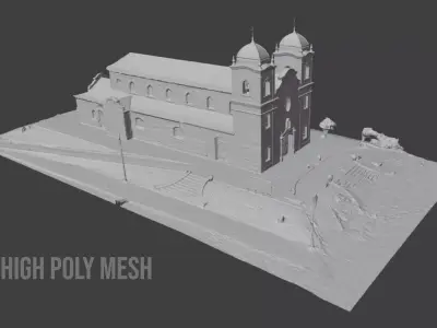 Brazilian Historic Church - Imbituba 3D Scan 3D model