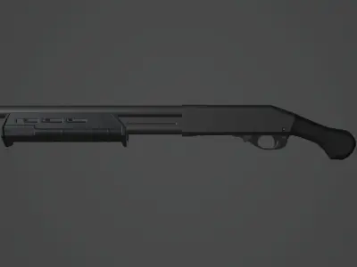 Remington 870 tac - 14 Low-poly 3D model