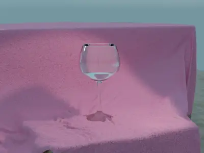 glass Cups kit and bonus LowPoly Gameready Free low-poly 3D model