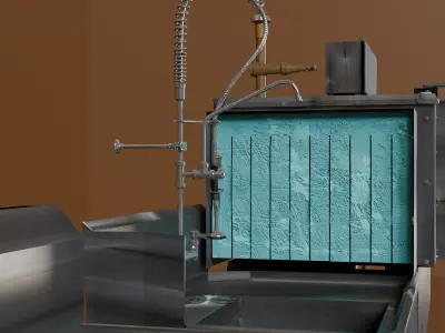 Dish Room Suite A Low-poly 3D model