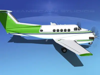 Beechcraft B200 GT King Air V03 3D model