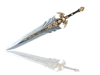 Regalia Greatsword Low-poly 3D model