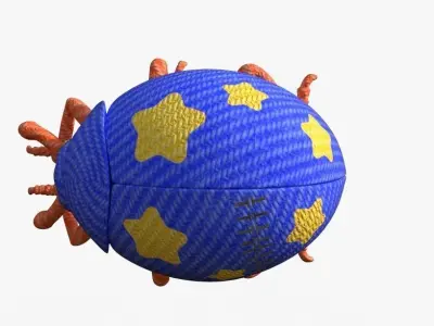 Brave Ladybug Free low-poly 3D model