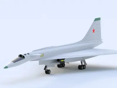 SUKHOI T-4 SOTKA - THE CARRIER KILLER - Low-poly 3D model