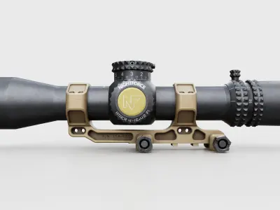 Badger Ordnance Condition One Modular 34mm and 30mm Scope Mount Free low-poly 3D model