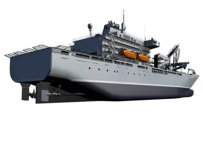 Naval re-supply ship RAS 3D model