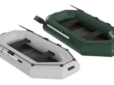 Inflatable Boat BLENDER 3D Model Cycles 3D model