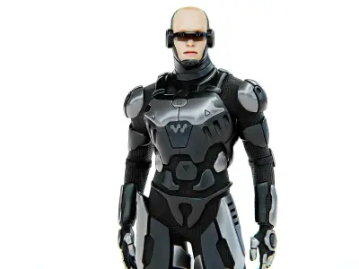 MECHA SOLDIER-C Rigged for Unreal Engine - Unity - MIXAMO  3D model