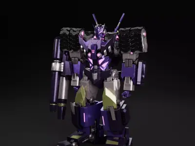 IDW Tarn with Alt Mode and Animation 3D model