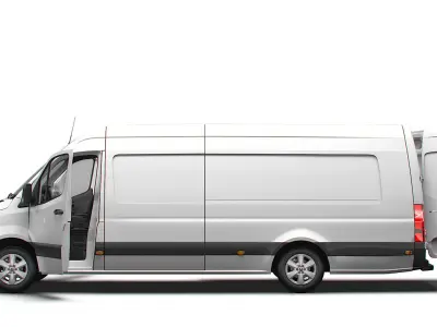 Mercedes Benz eSprinter Panel Van L4H2 RWD HQ Interior 2024 3D model