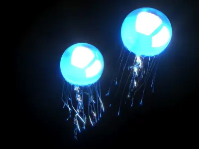 Jellyfishes 3D model