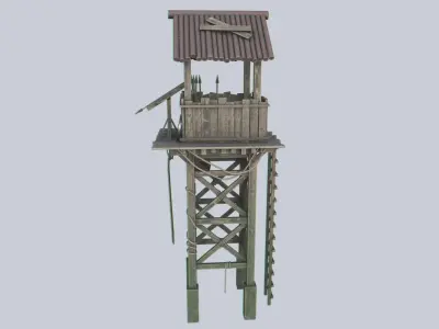 Watchtower Low-poly 3D model