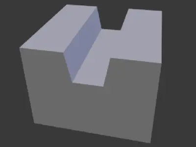 Straigt part of ball system Free low-poly 3D model