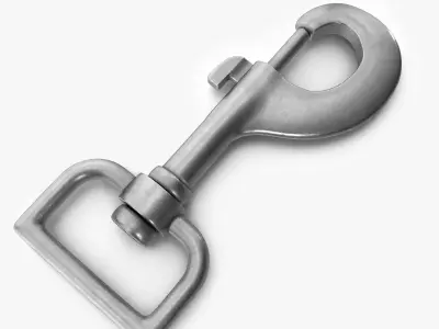 Carabiner metal latch 3D model