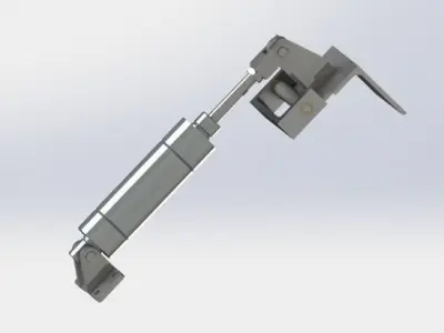 Cylinder restraining mechanism 3D model