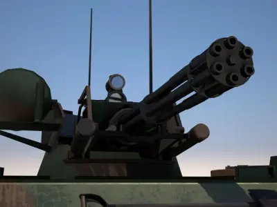 M-163 VADS Low-poly 3D model