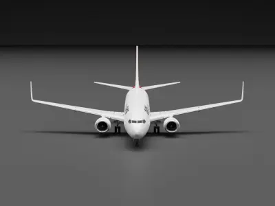 Boeing 737-800 Qantas  3D model